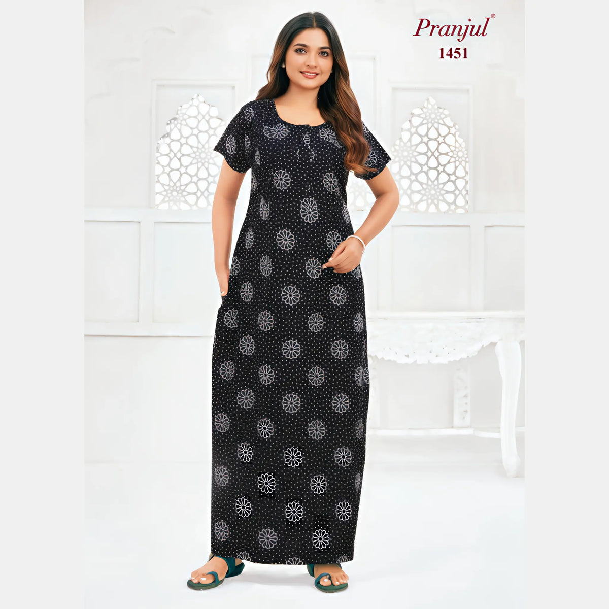 Pranjul Cotton Nighty 1451 Main image