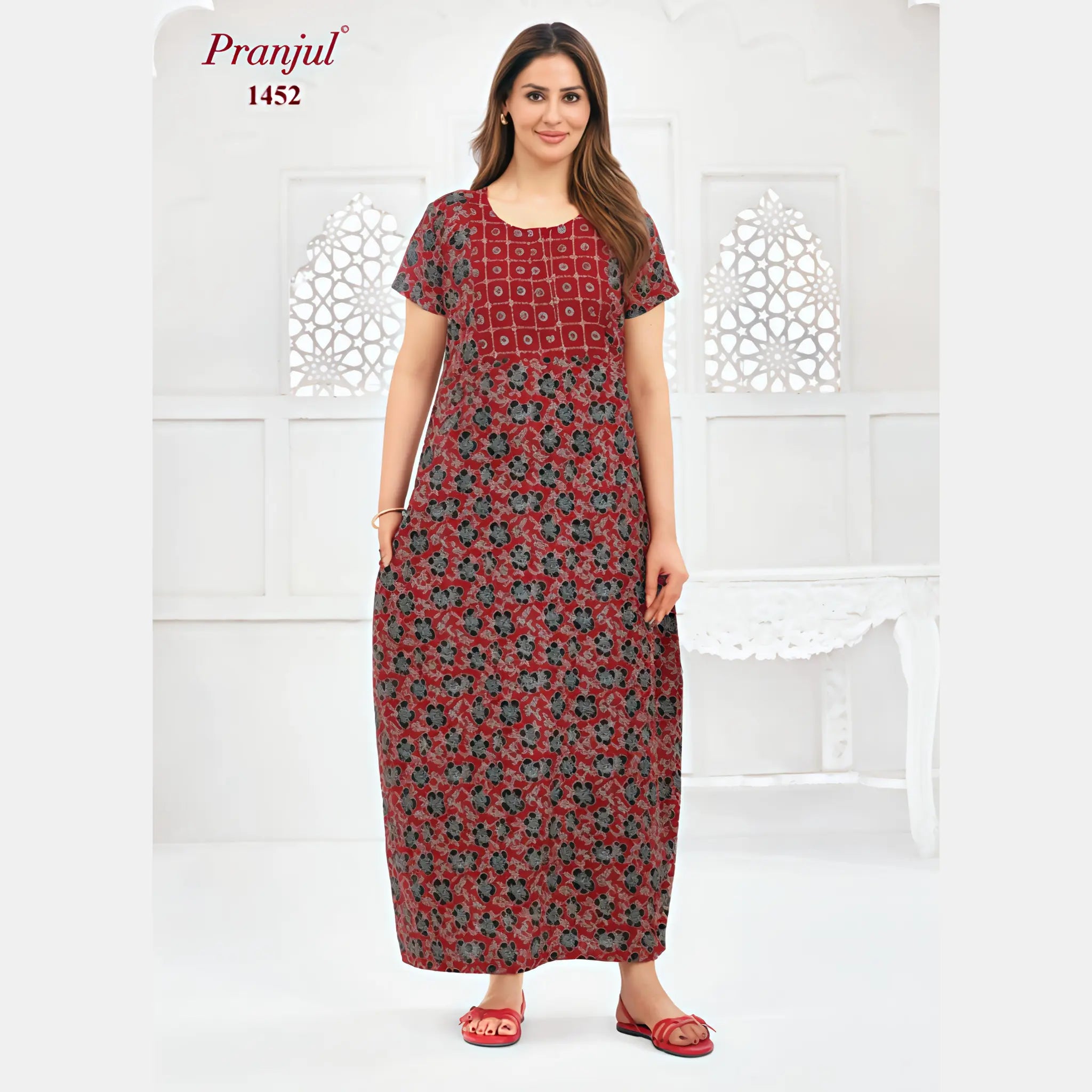 Pranjul Cotton Nighty 1452