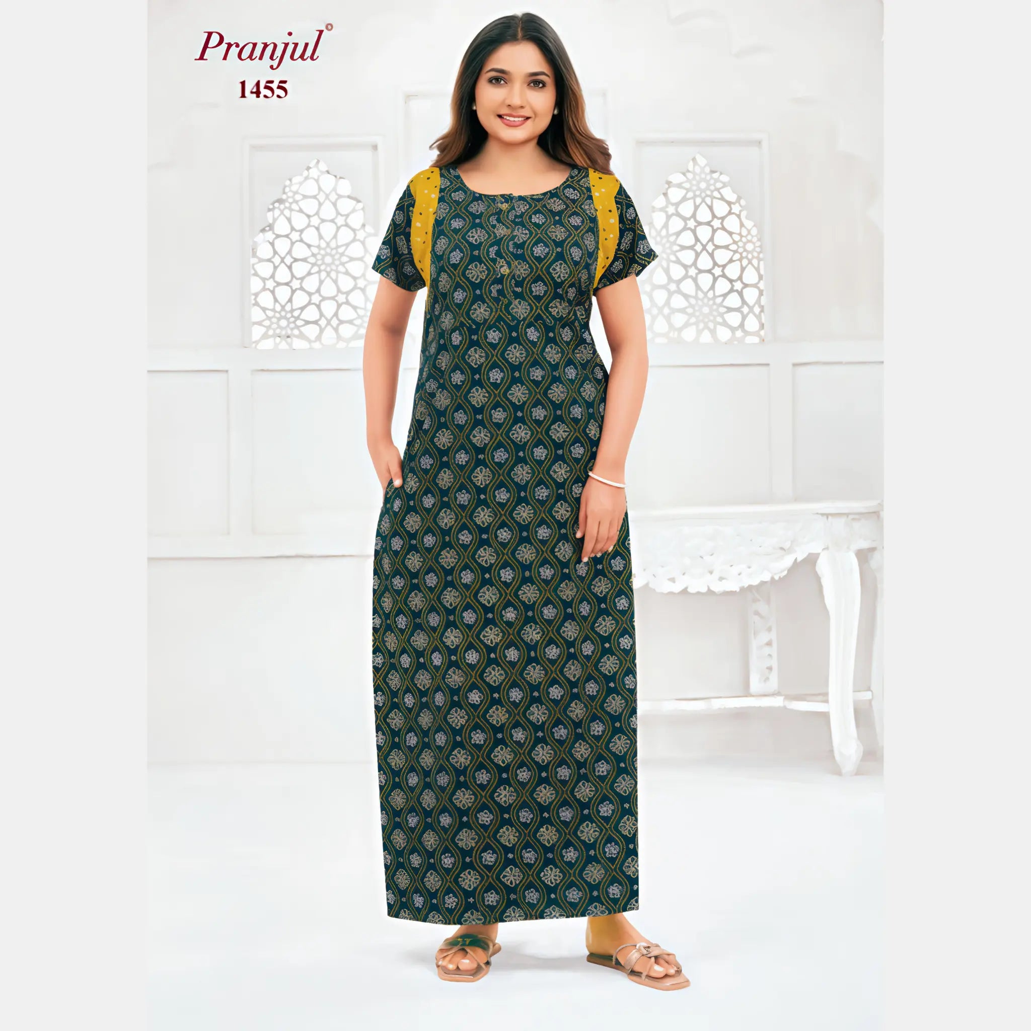 Pranjul Cotton Nighty 1455