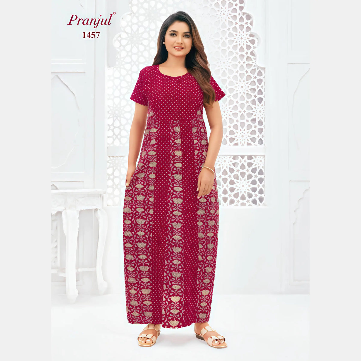 Pranjul Cotton Nighty 1457 Main image