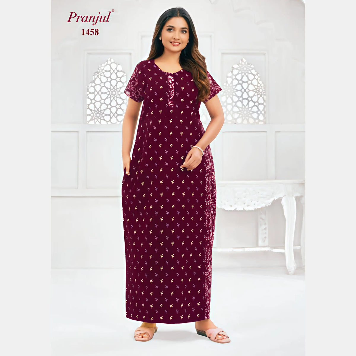 Pranjul Cotton Nighty 1458 Main image