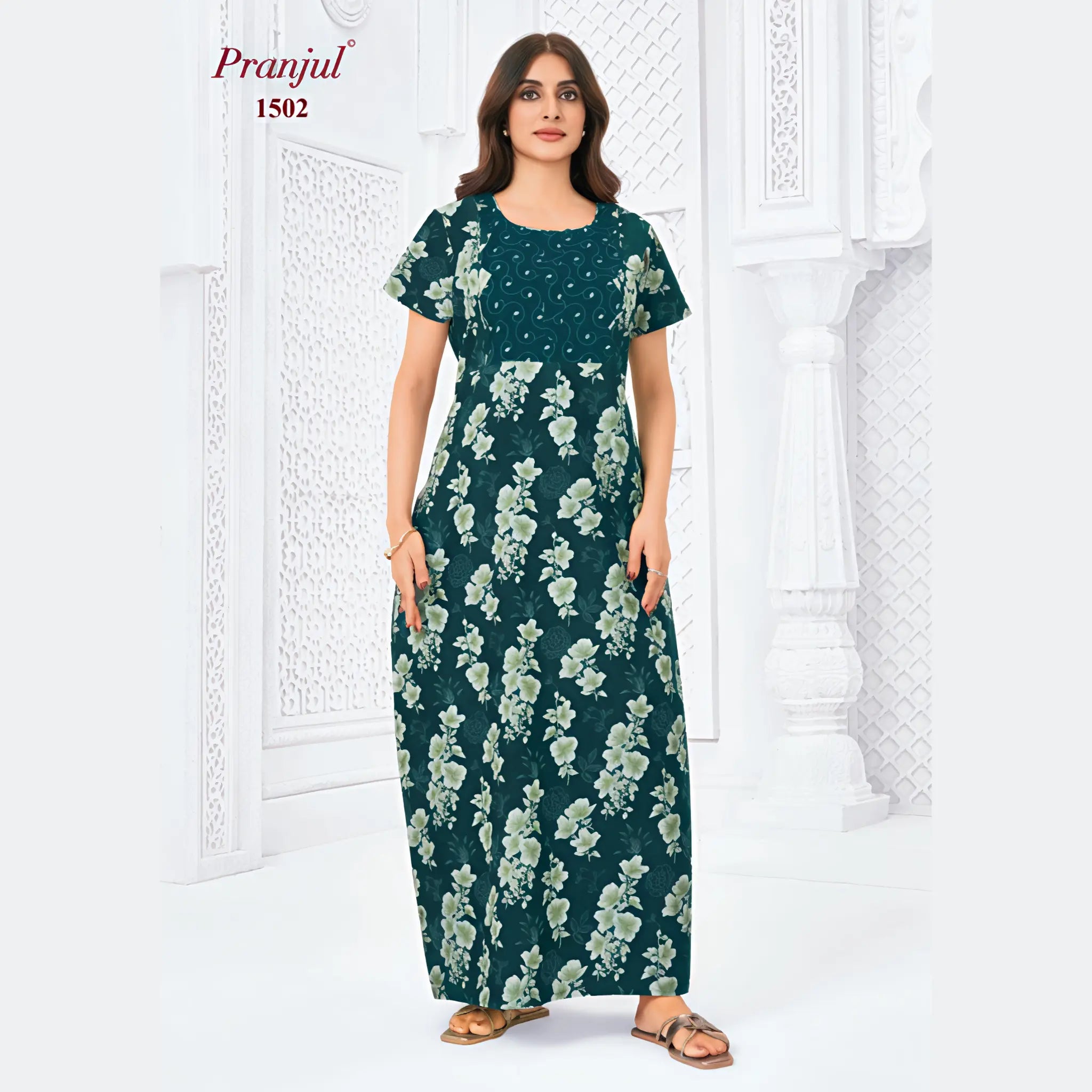 Pranjul Cotton Nighty 1502