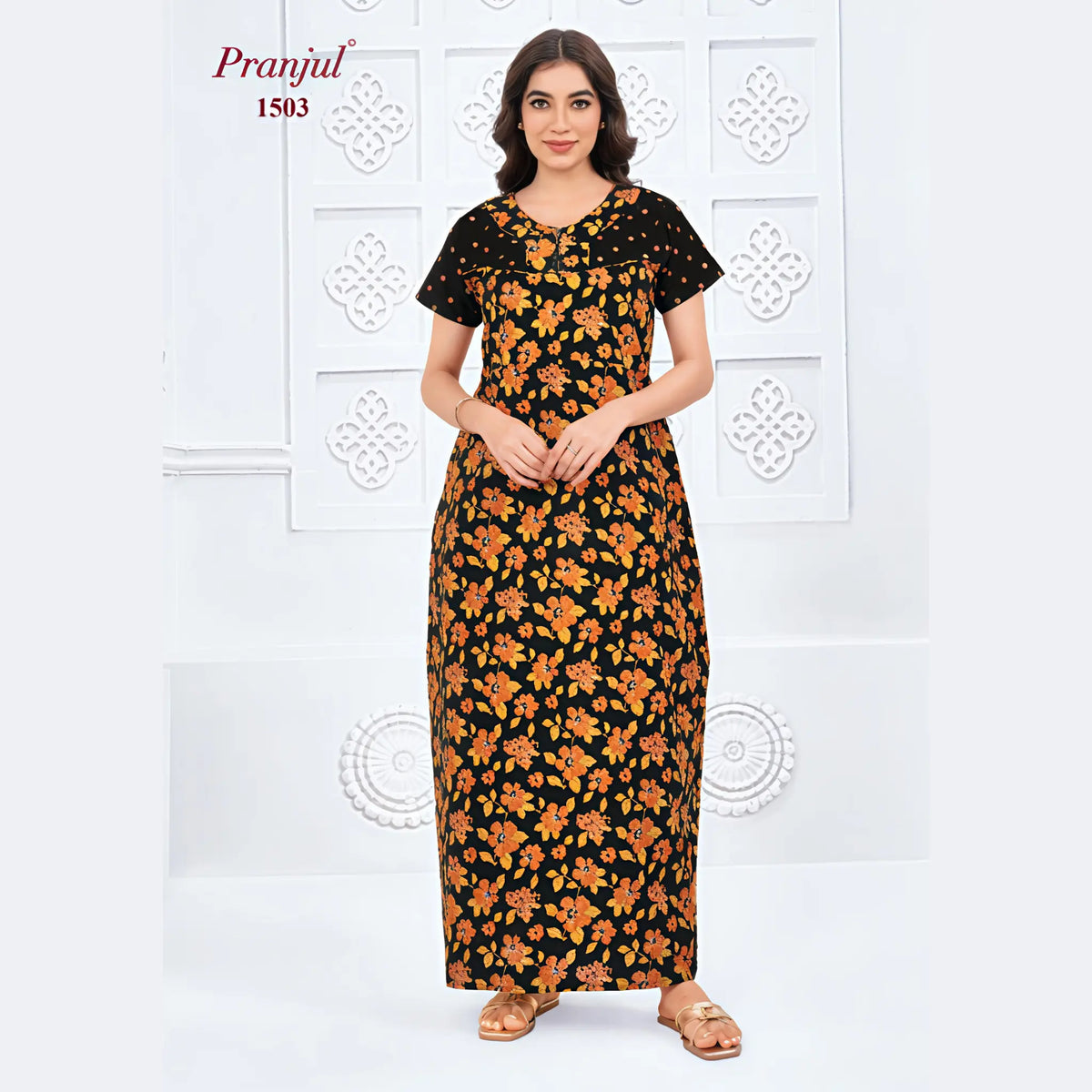 Pranjul Cotton Nighty 1503