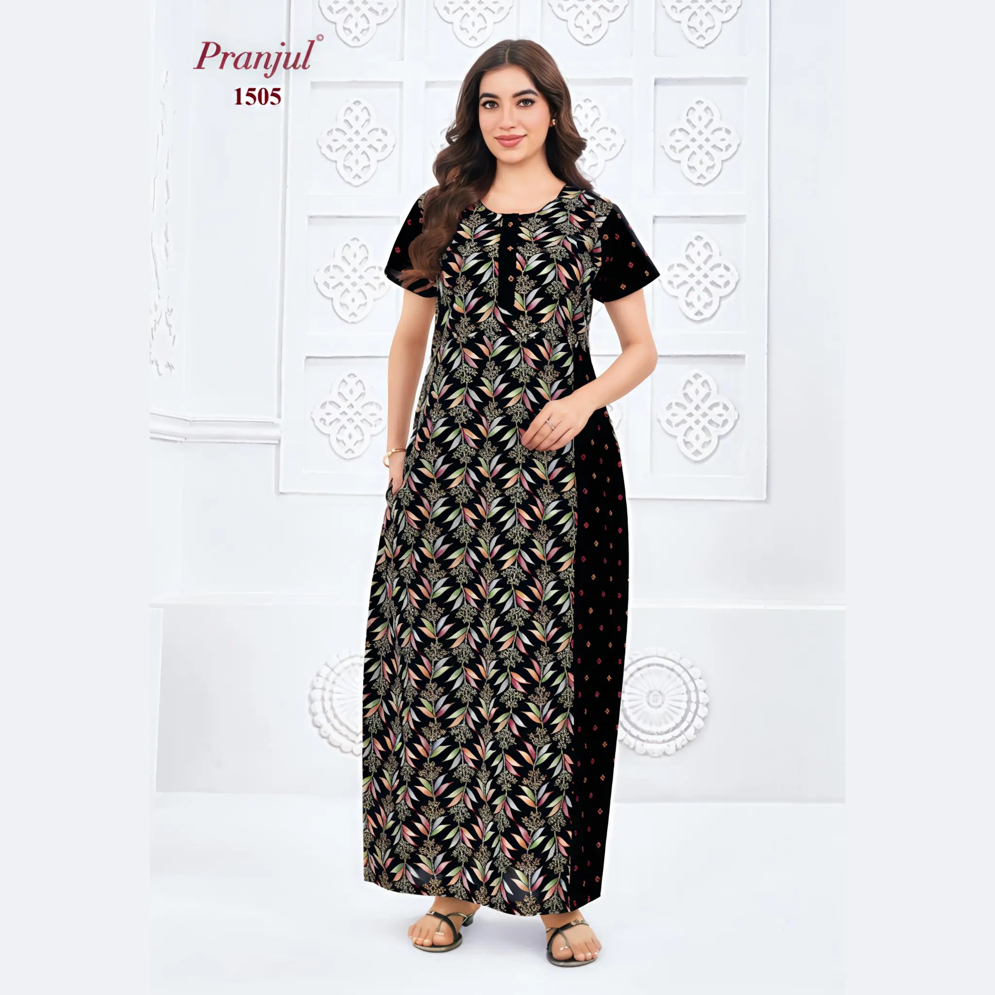 Pranjul Cotton Nighty 1505