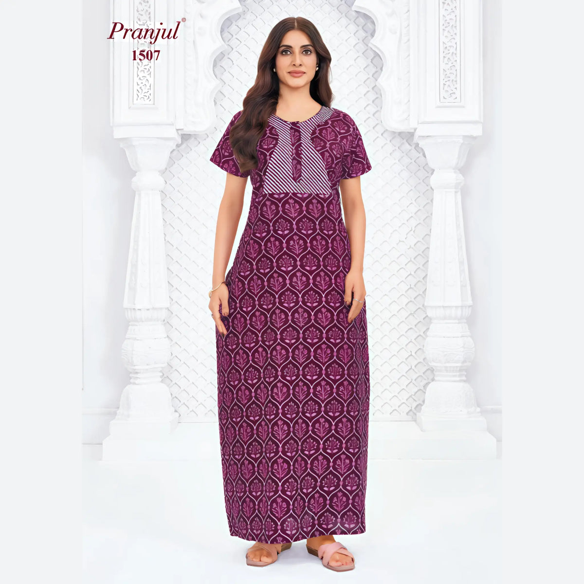 Pranjul Cotton Nighty 1507