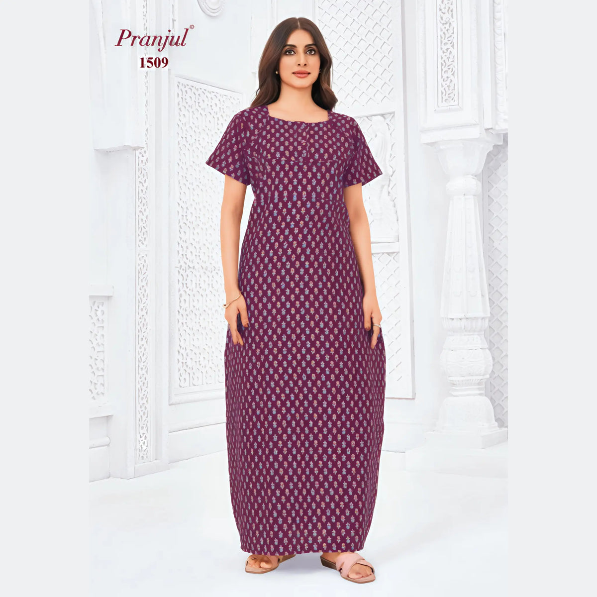 Pranjul Cotton Nighty 1509
