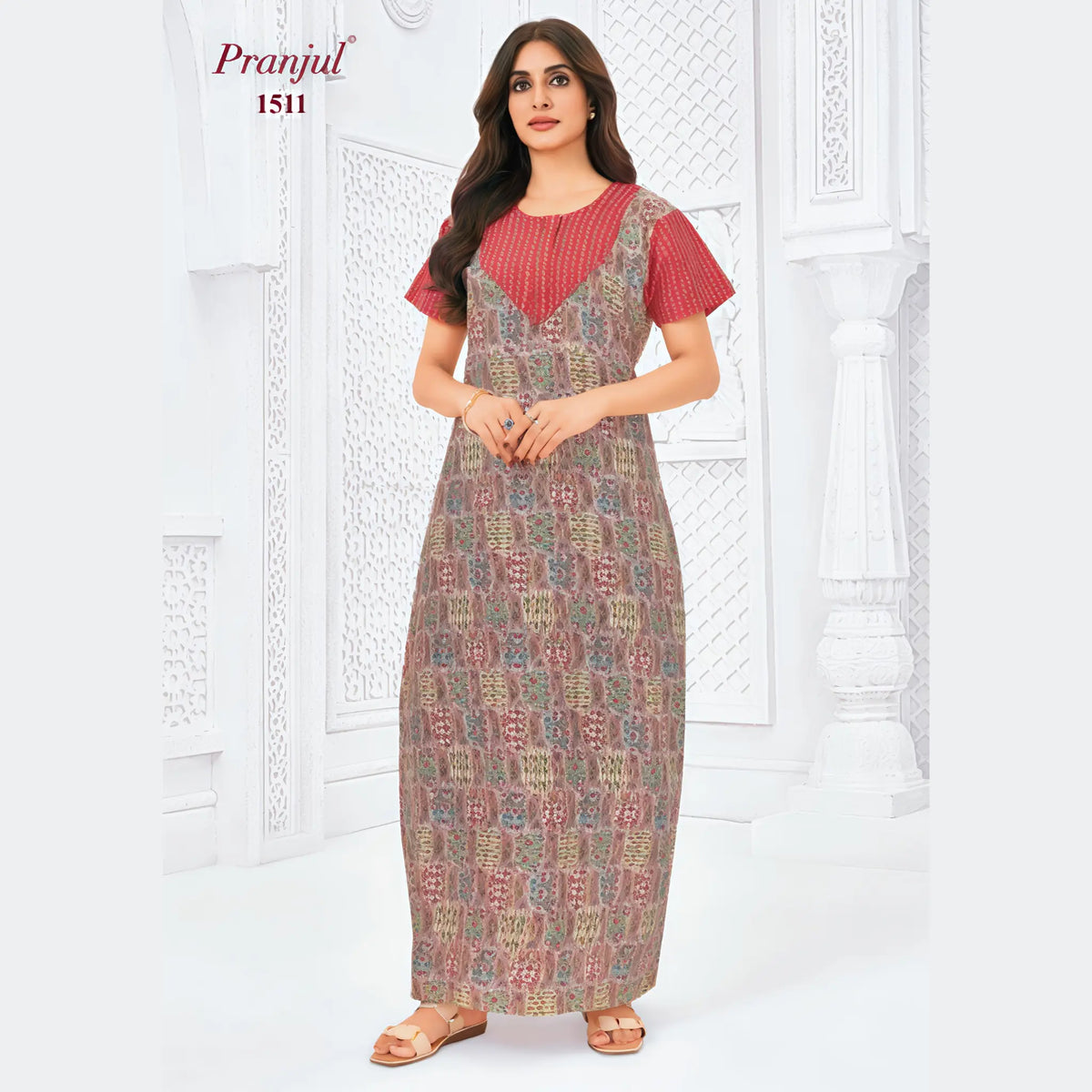 Pranjul Cotton Nighty 1511 Main image