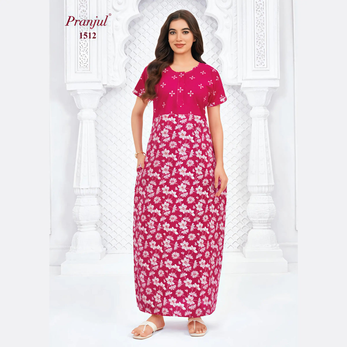 Pranjul Cotton Nighty 1512