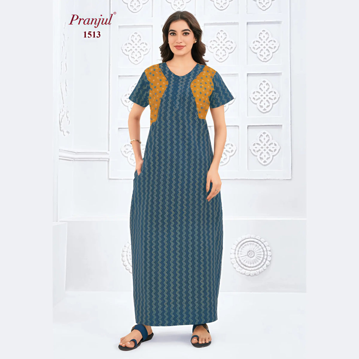 Pranjul Cotton Nighty 1513 Main image