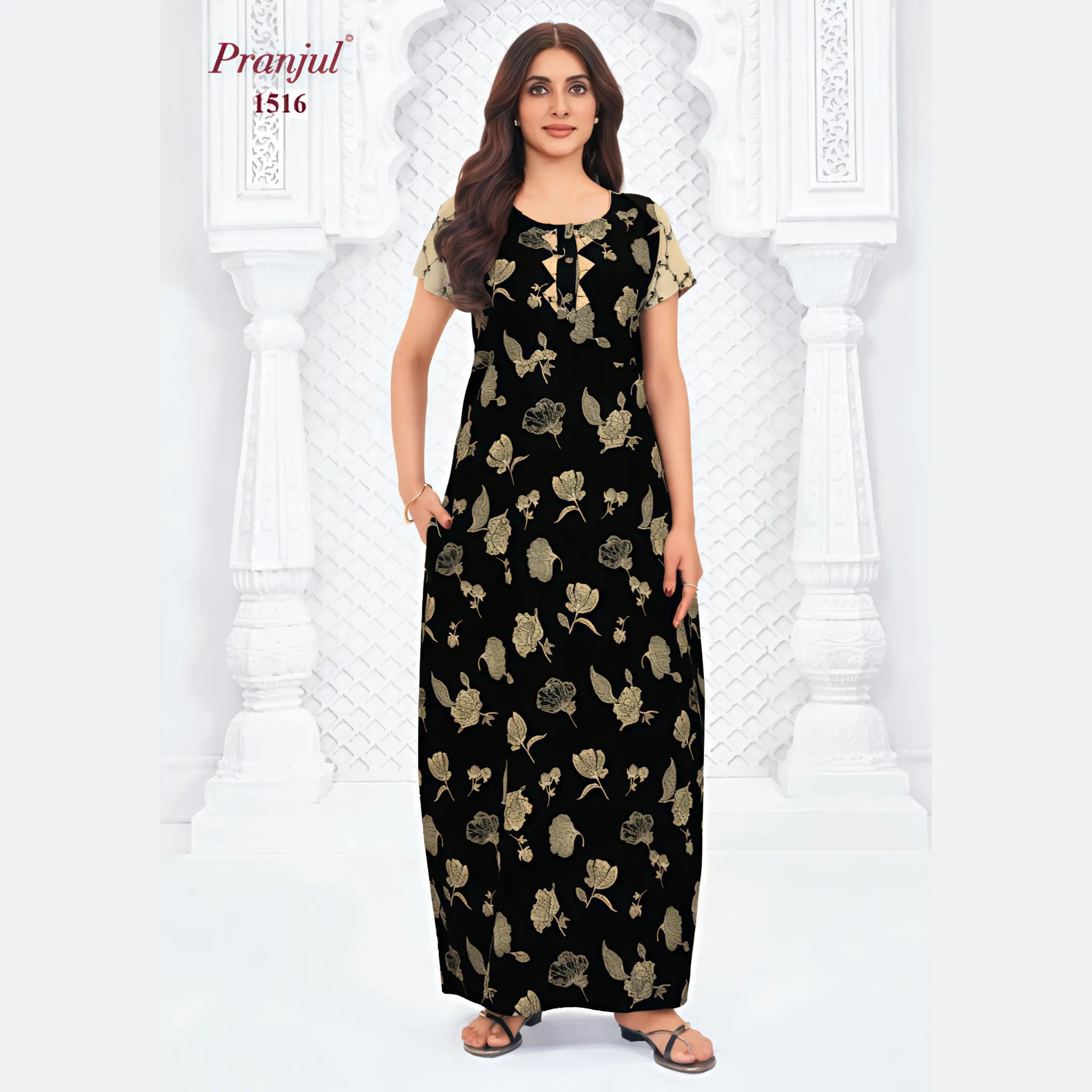 Pranjul Cotton Nighty 1516