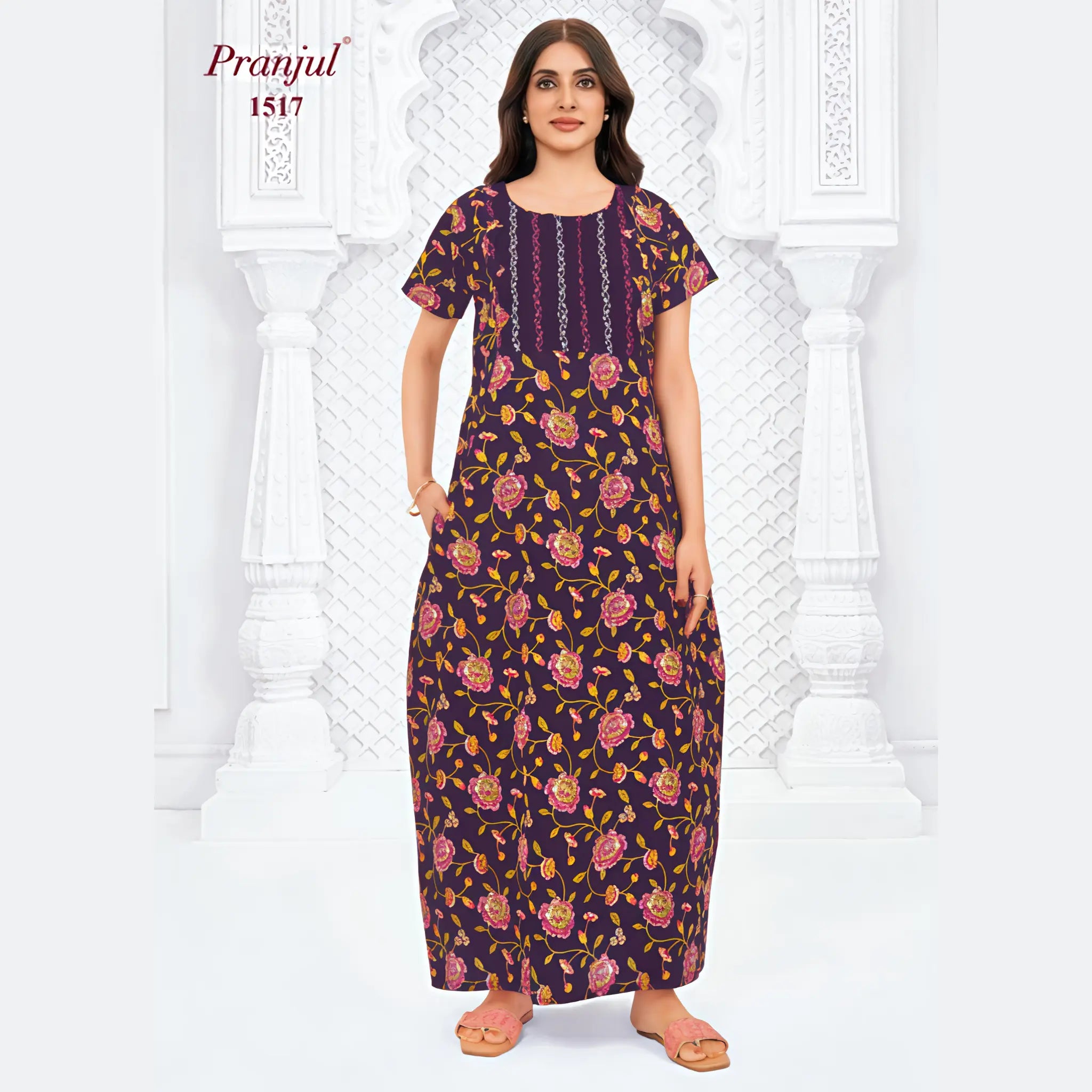 Pranjul Cotton Nighty 1517