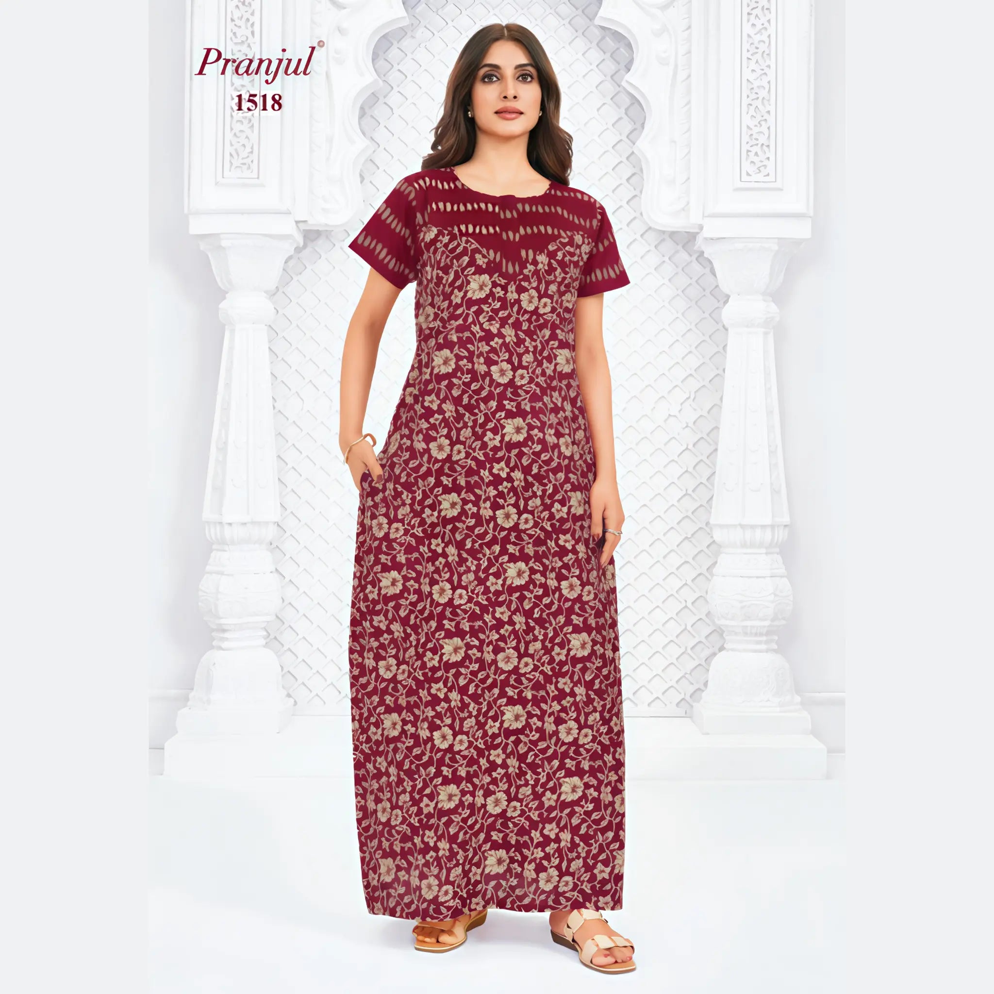 Pranjul Cotton Nighty 1518