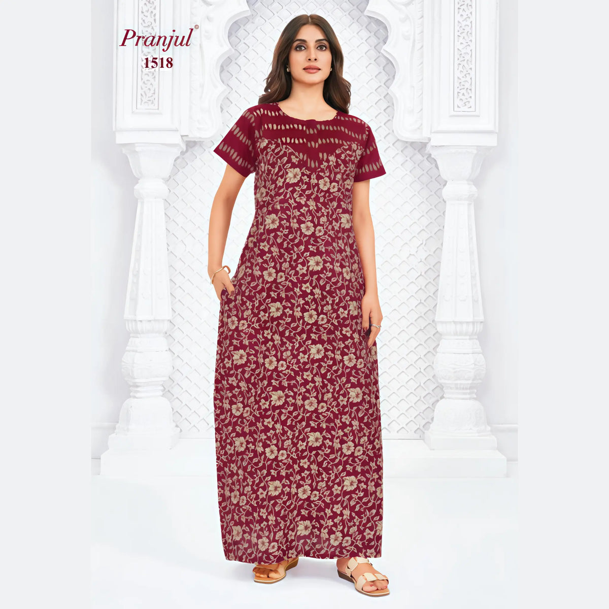 Pranjul Cotton Nighty 1518
