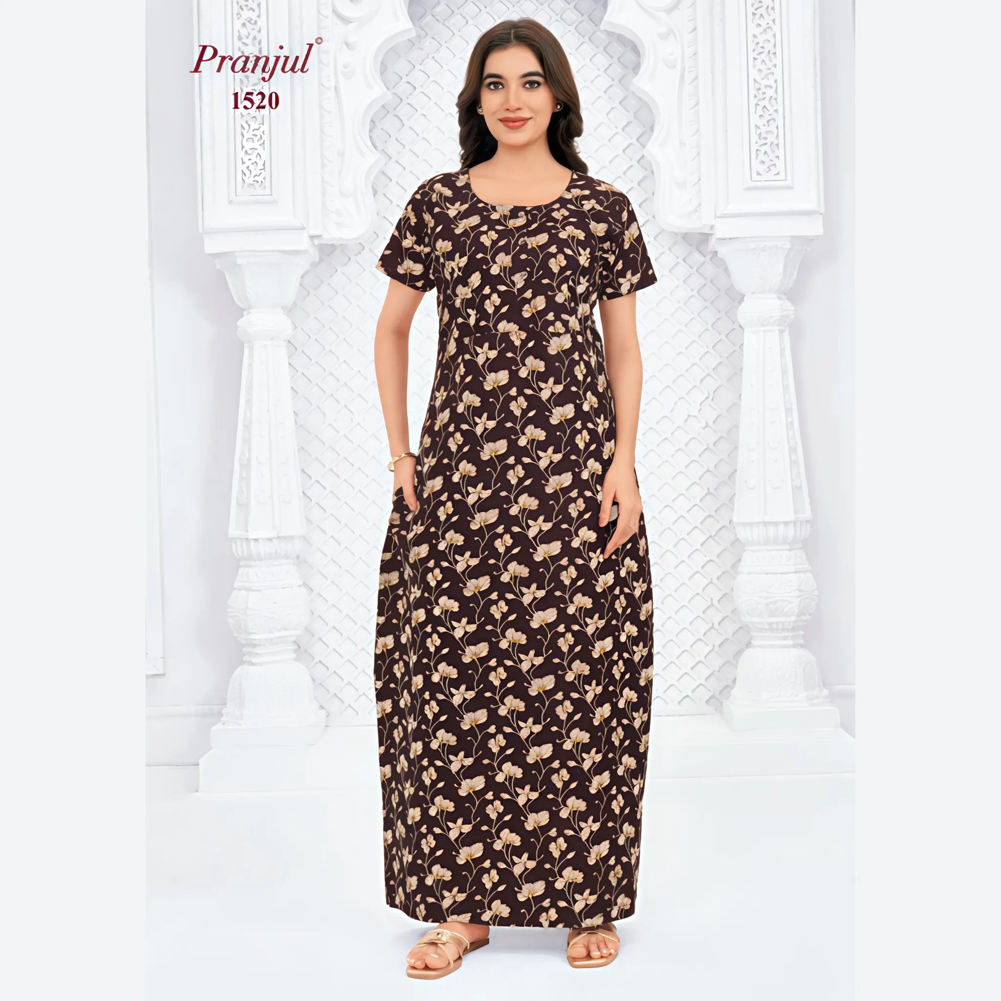 Pranjul Cotton Nighty 1520