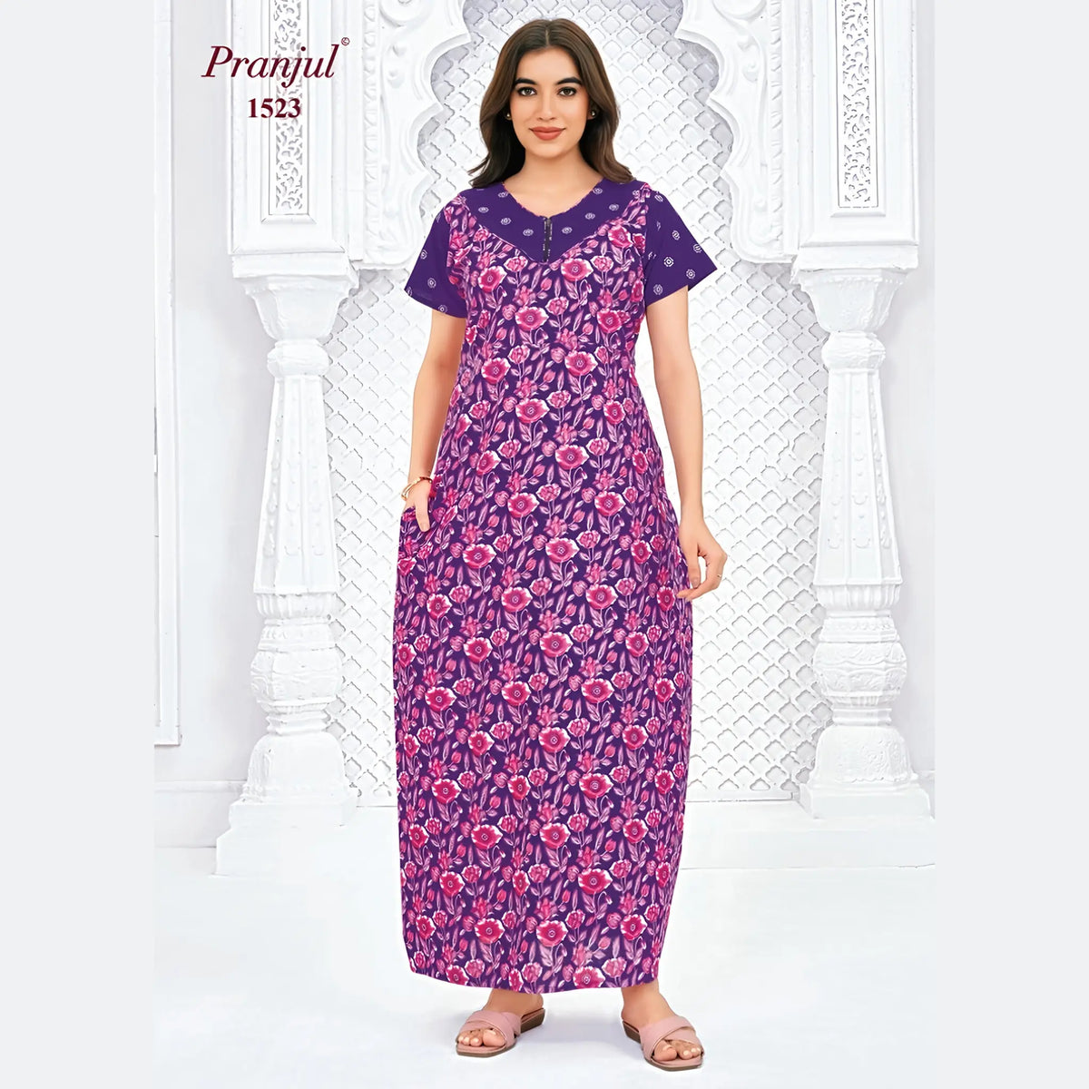 Pranjul Cotton Nighty 1523 Main image
