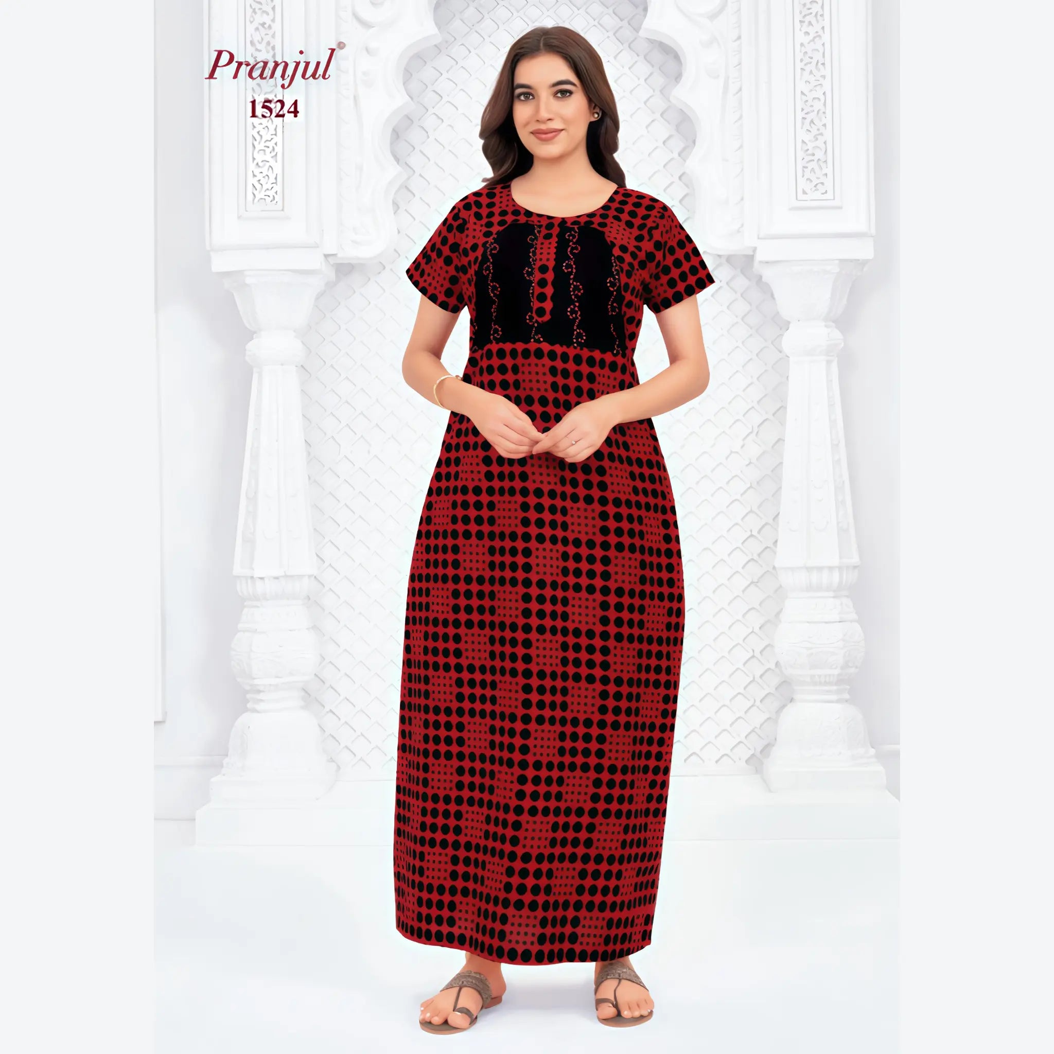 Pranjul Cotton Nighty 1524