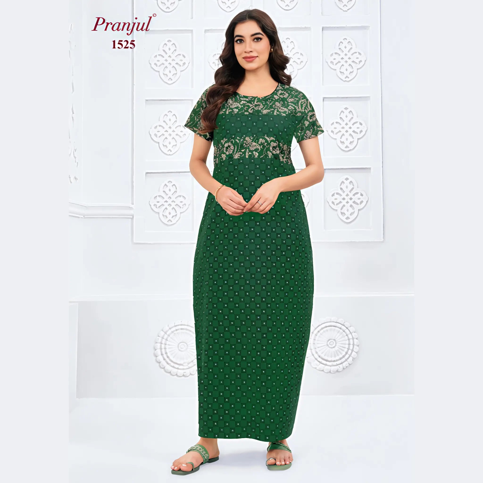 Pranjul Cotton Nighty 1525