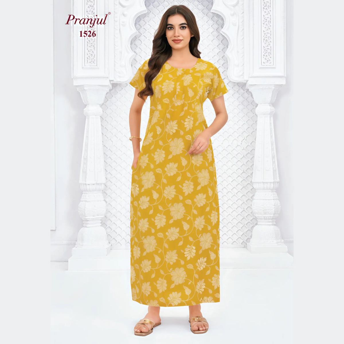 Pranjul Cotton Nighty 1526
