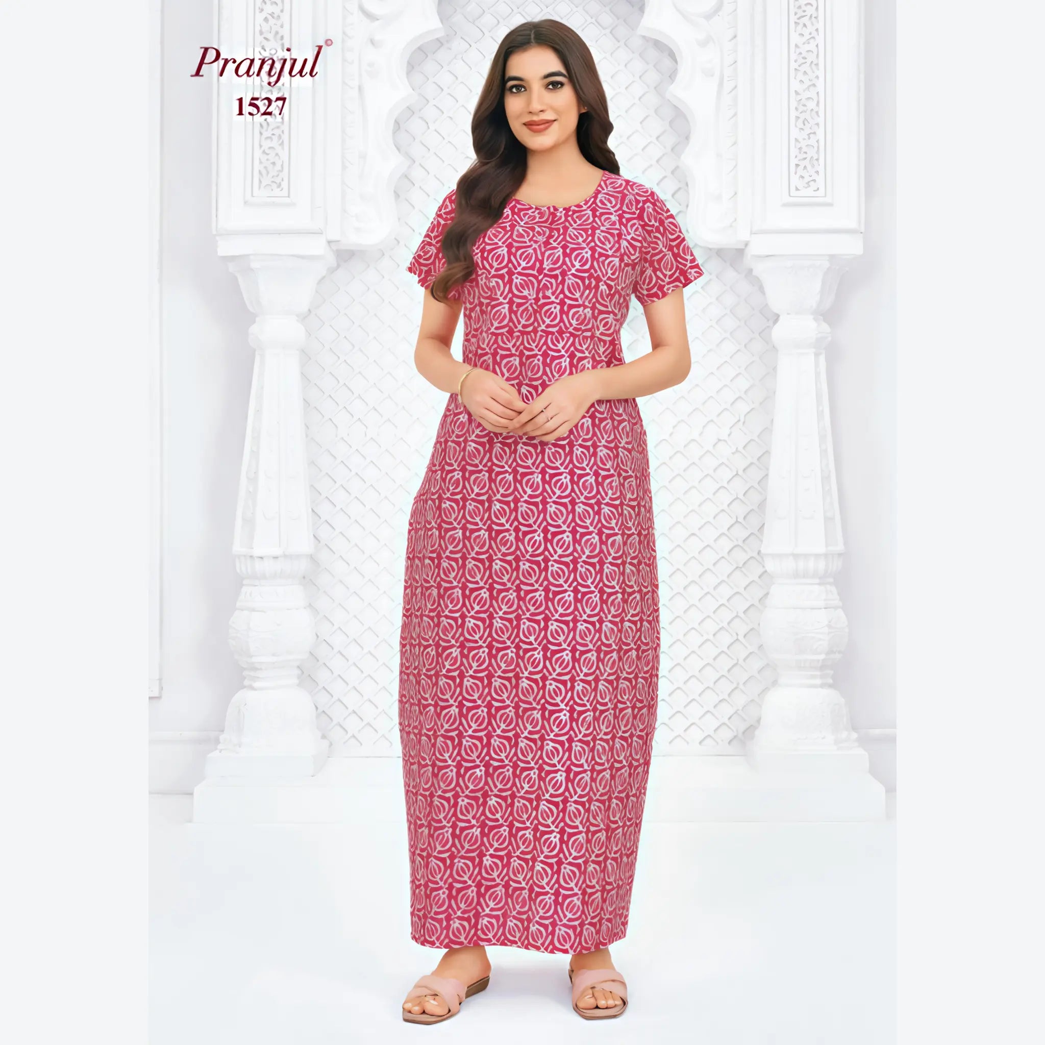 Pranjul Cotton Nighty 1527