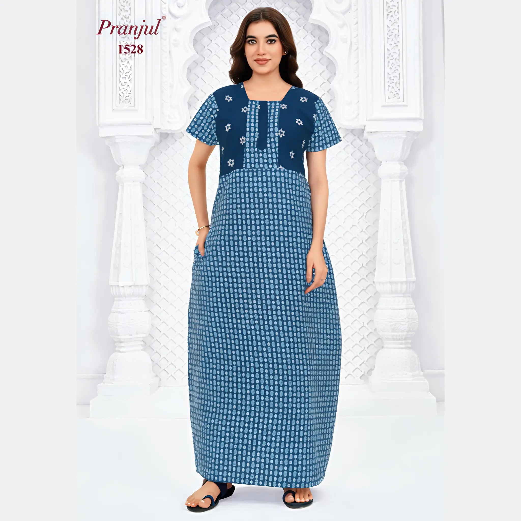 Pranjul Cotton Nighty 1528