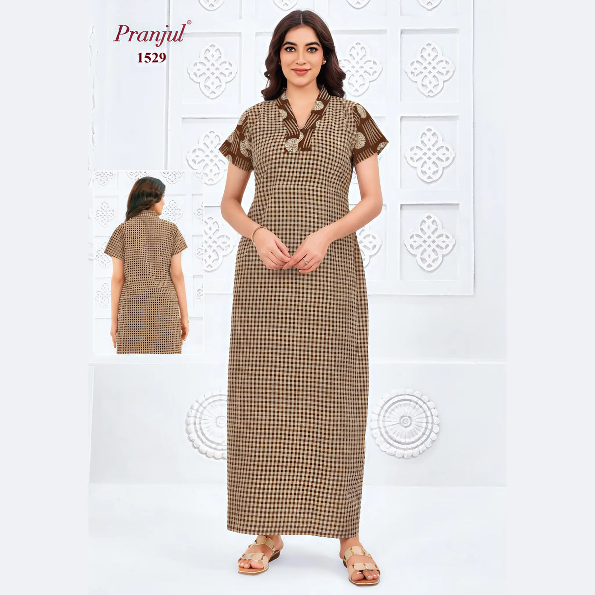 Pranjul Cotton Nighty 1529