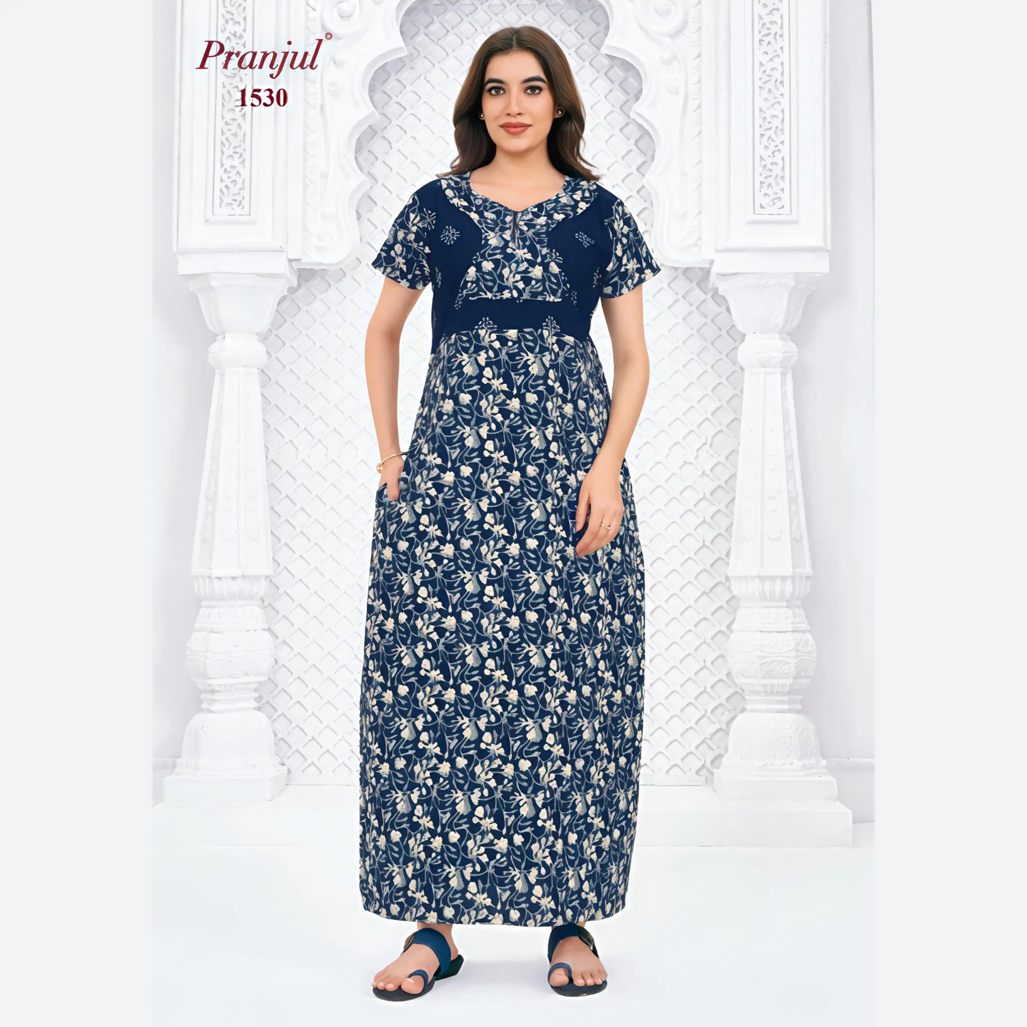 Pranjul Cotton Nighty 1530