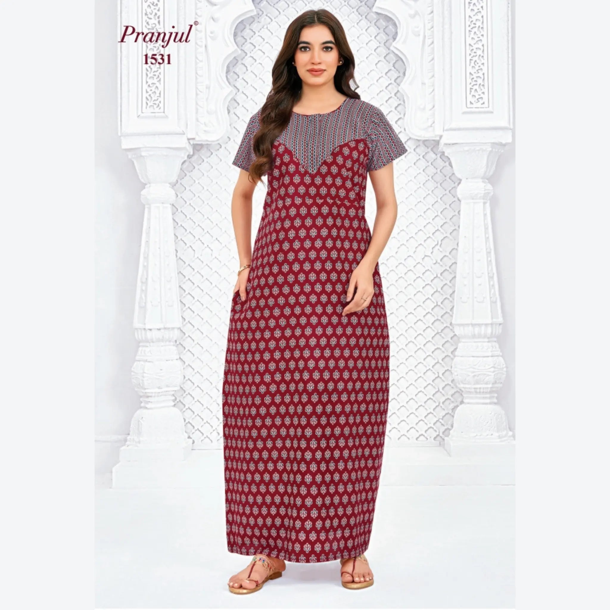 Pranjul Cotton Nighty 1531