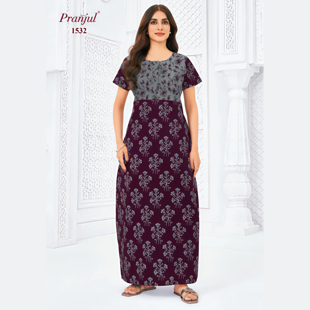 Pranjul Cotton Nighty 1532