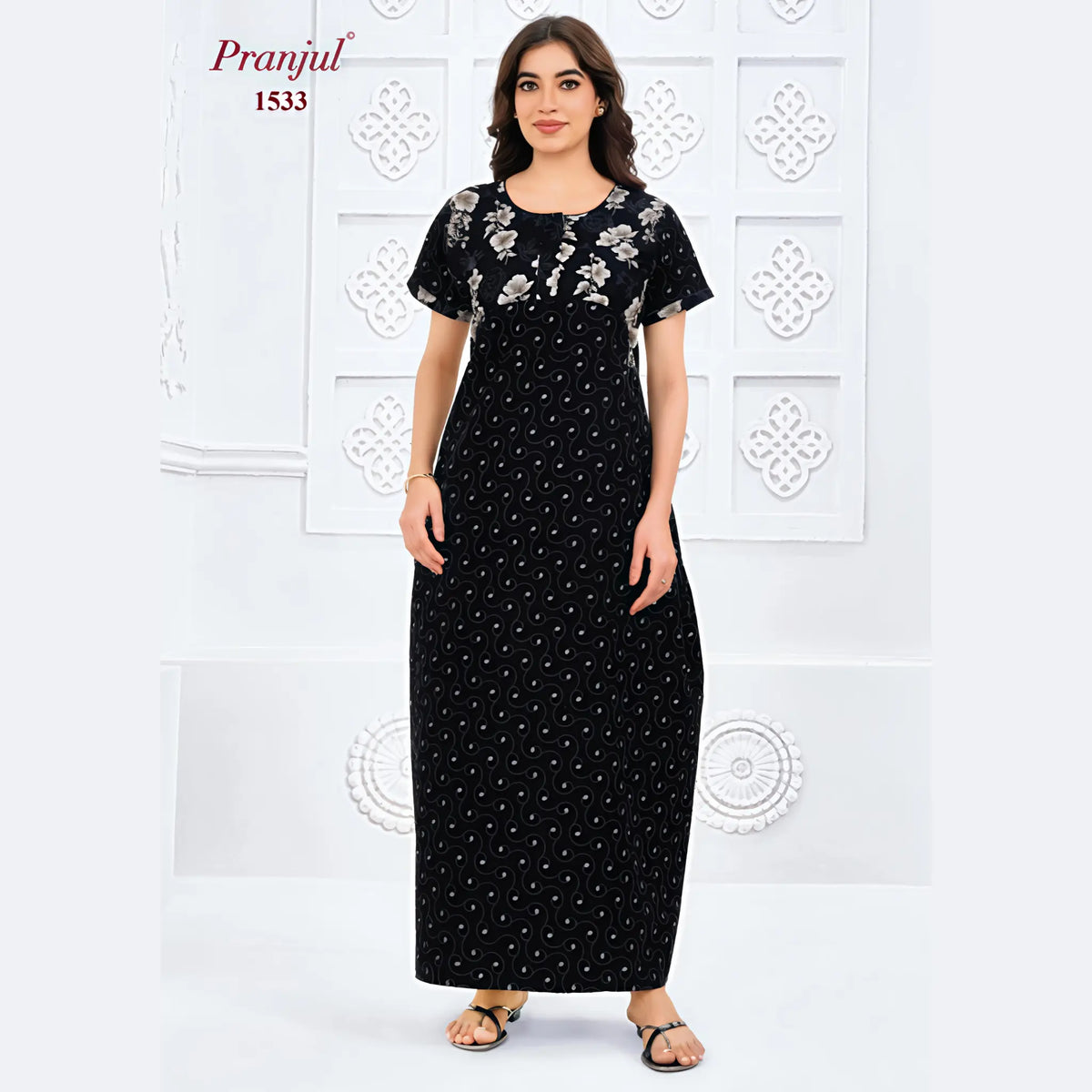 Pranjul Cotton Nighty 1533