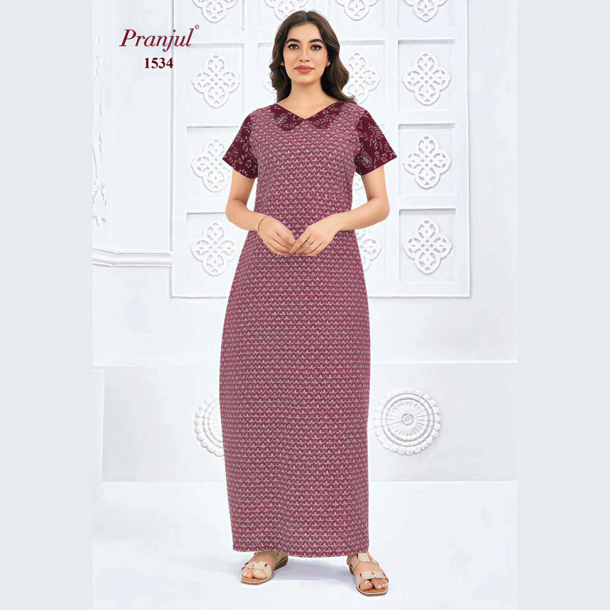 Pranjul Cotton Nighty 1534 Main image