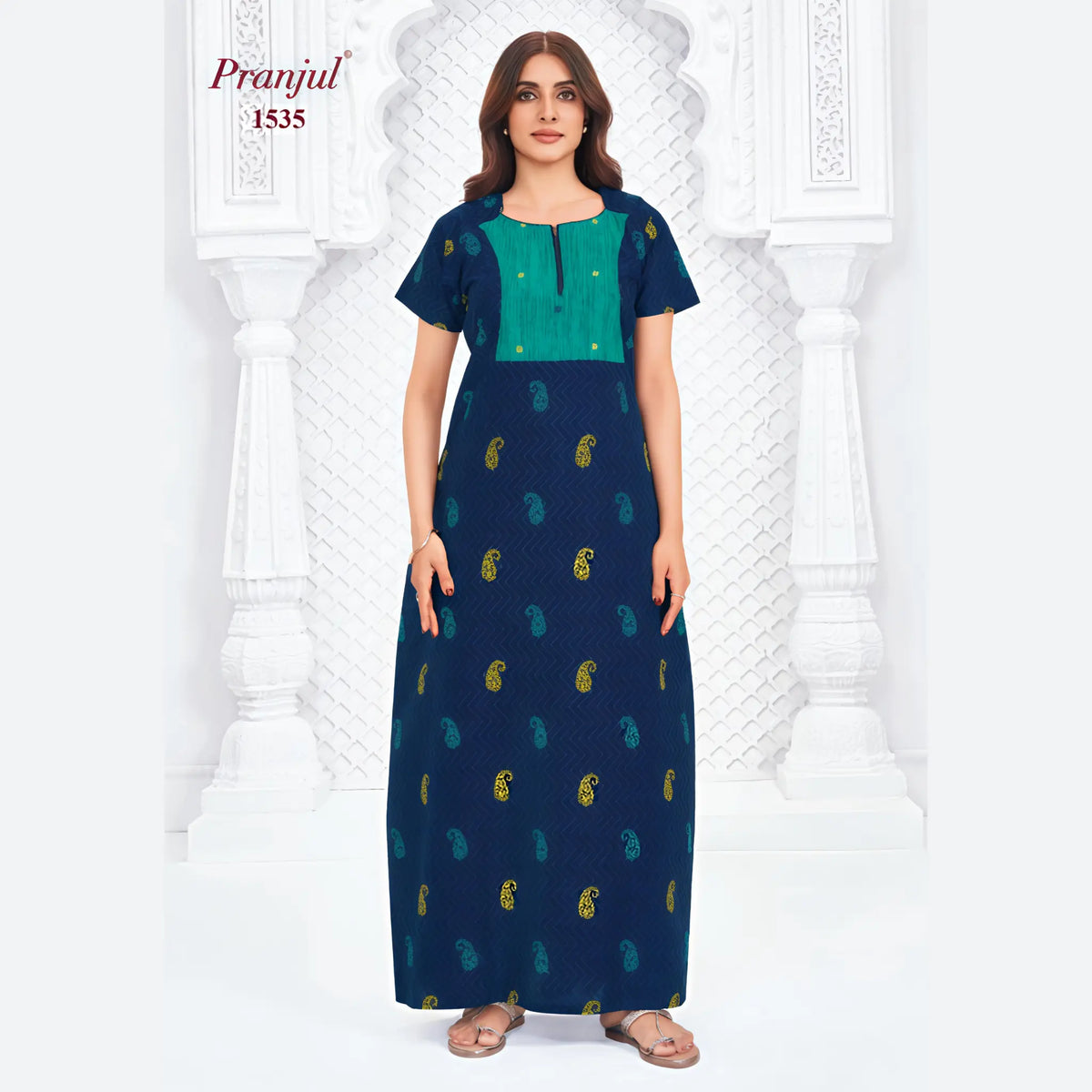 Pranjul Cotton Nighty 1535 Main image