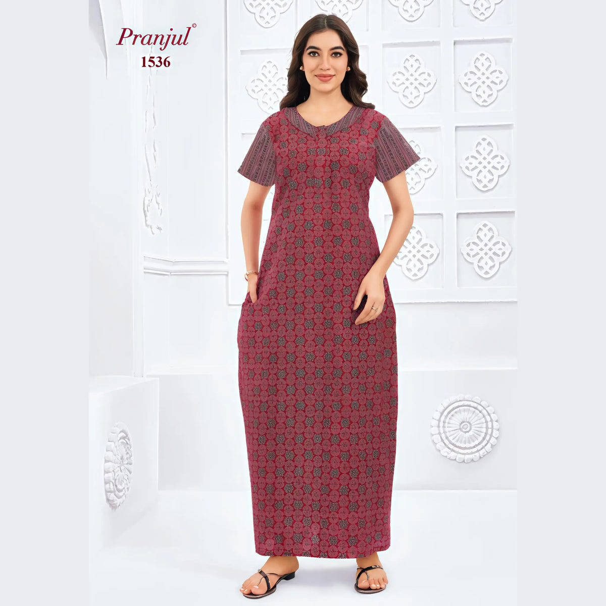 Pranjul Cotton Nighty 1536 Main image