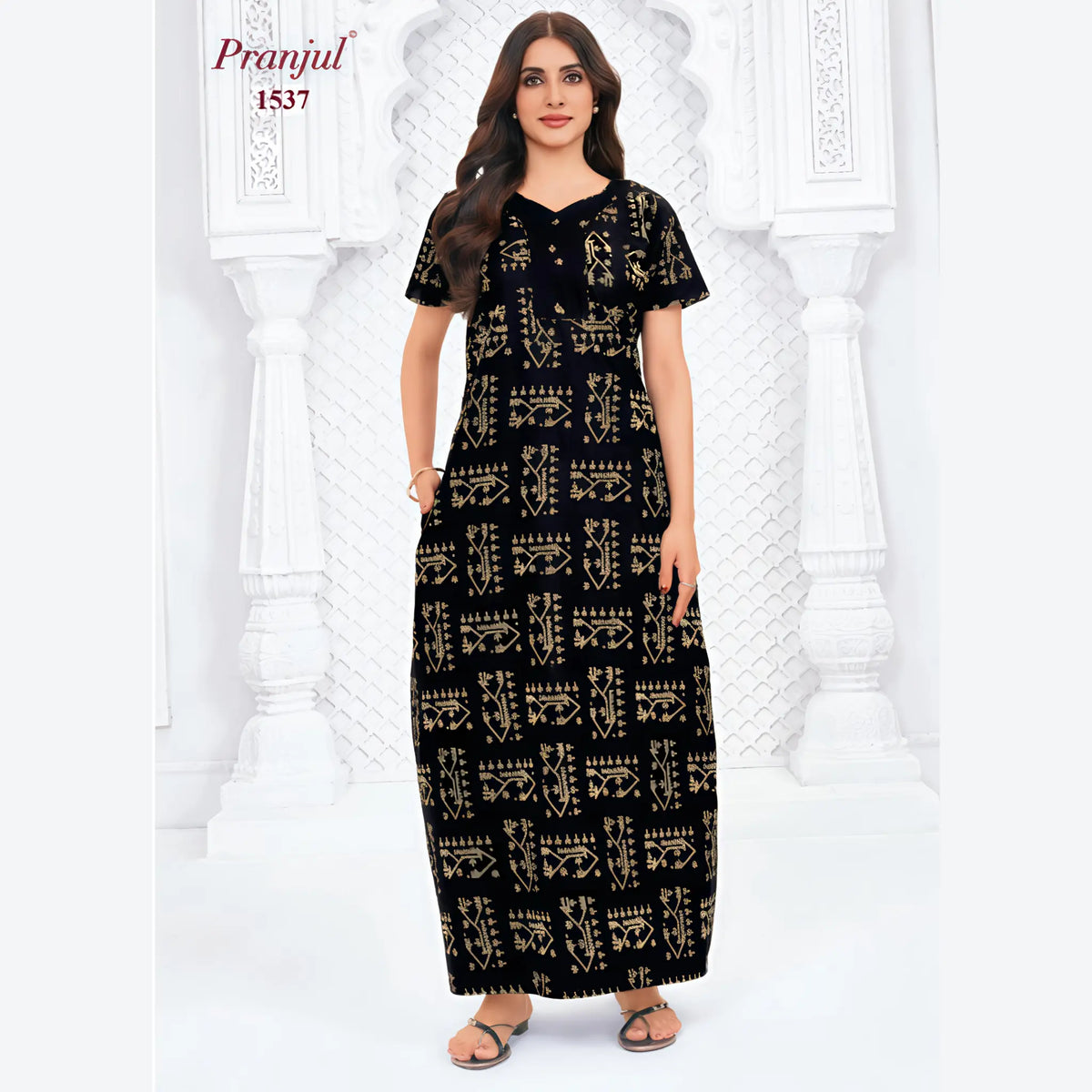 Pranjul Cotton Nighty 1537
