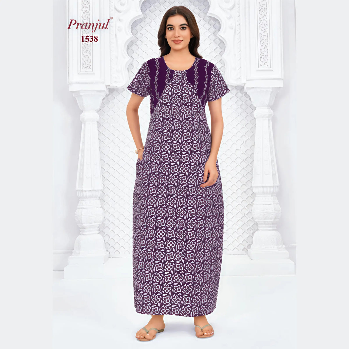 Pranjul Cotton Nighty 1538 Main image