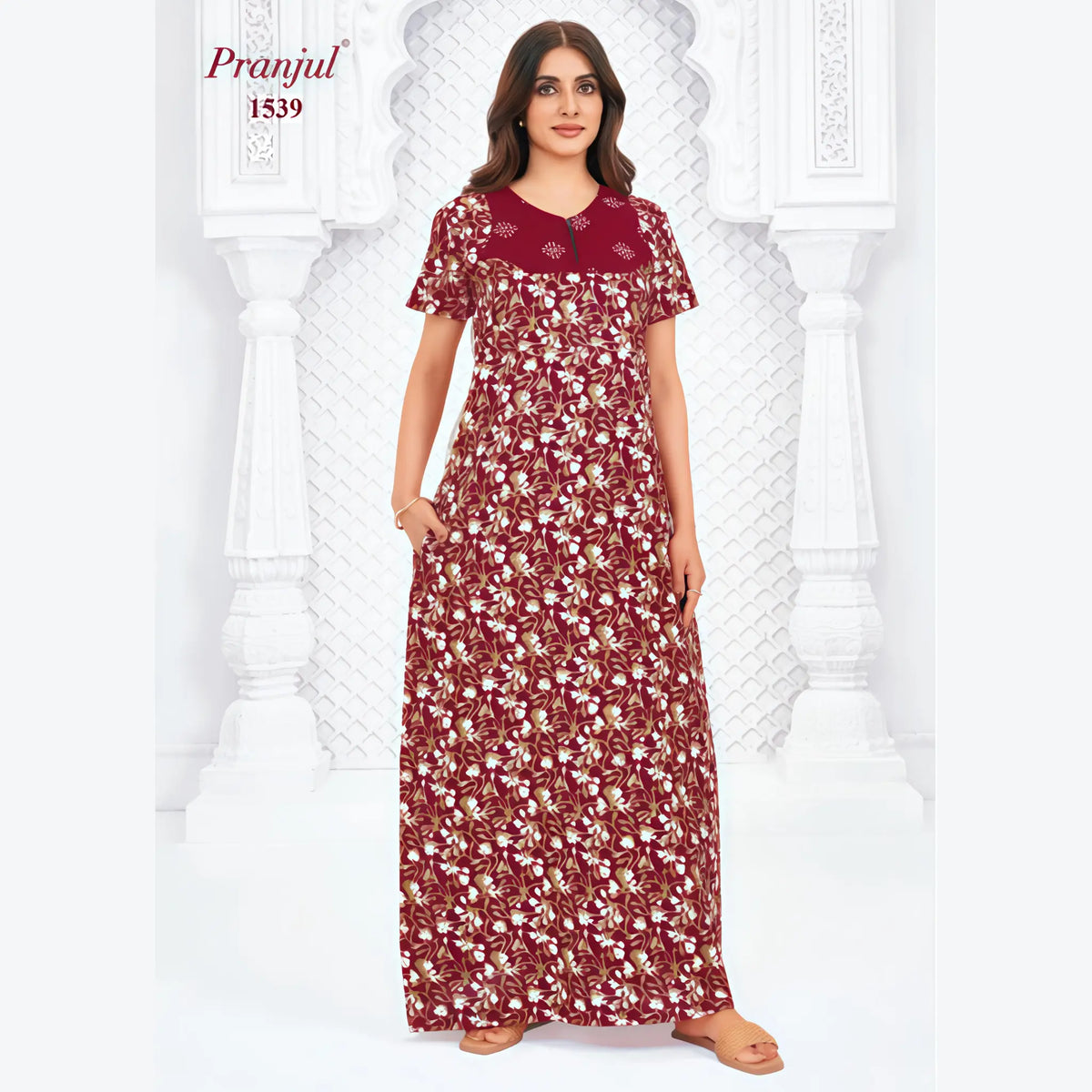 Pranjul Cotton Nighty 1539 Main image