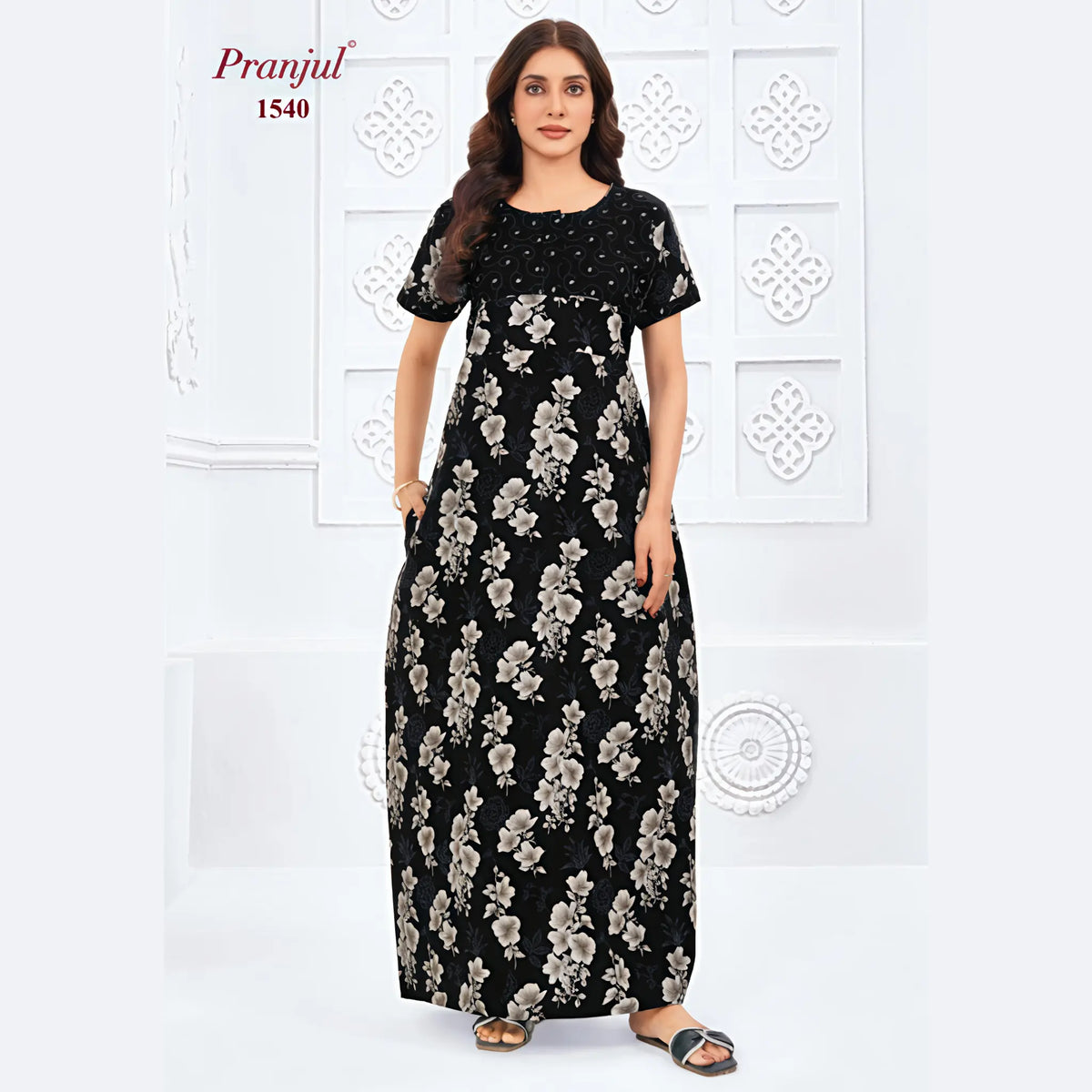 Pranjul Cotton Nighty 1540