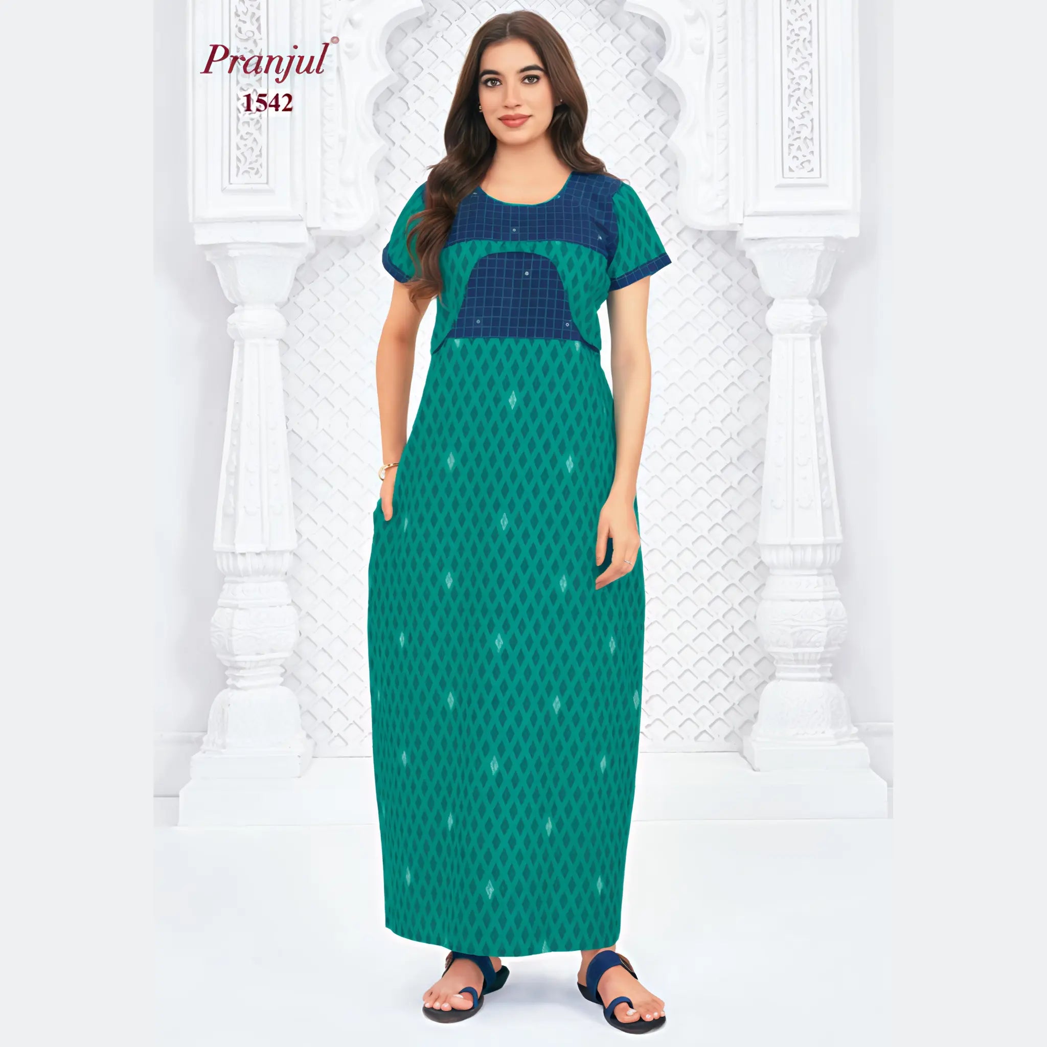 Pranjul Cotton Nighty 1542
