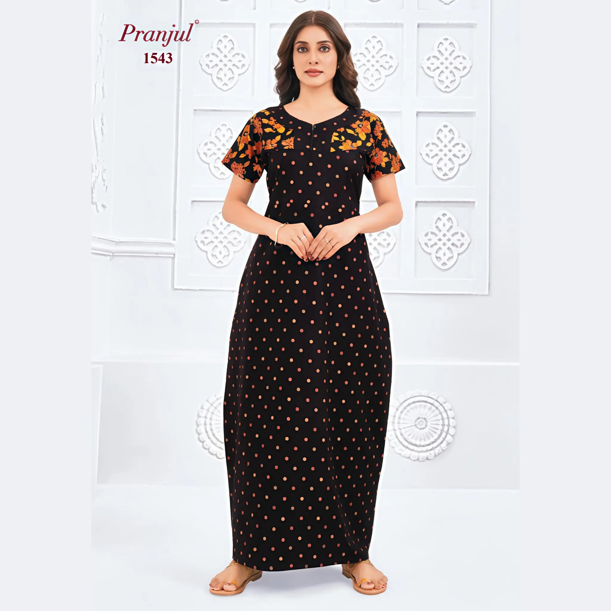 Pranjul Cotton Nighty 1543