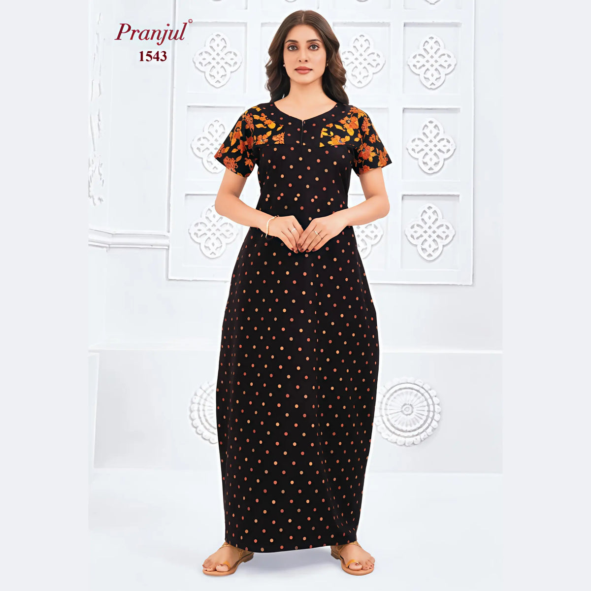 Pranjul Cotton Nighty 1543
