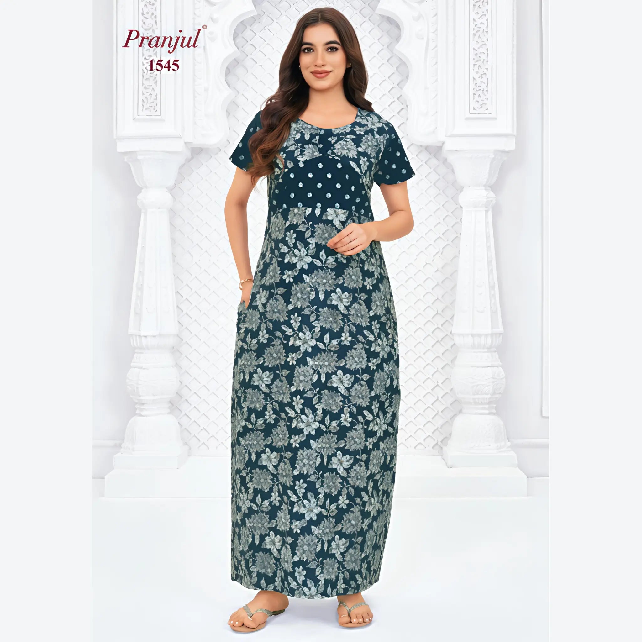 Pranjul Cotton Nighty 1545