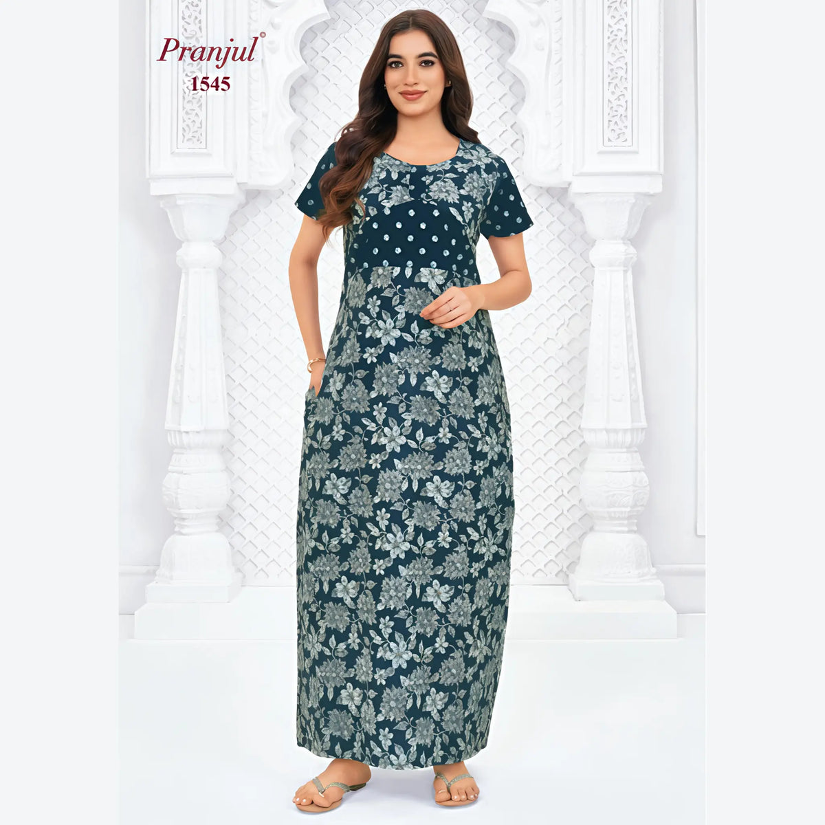 Pranjul Cotton Nighty 1545