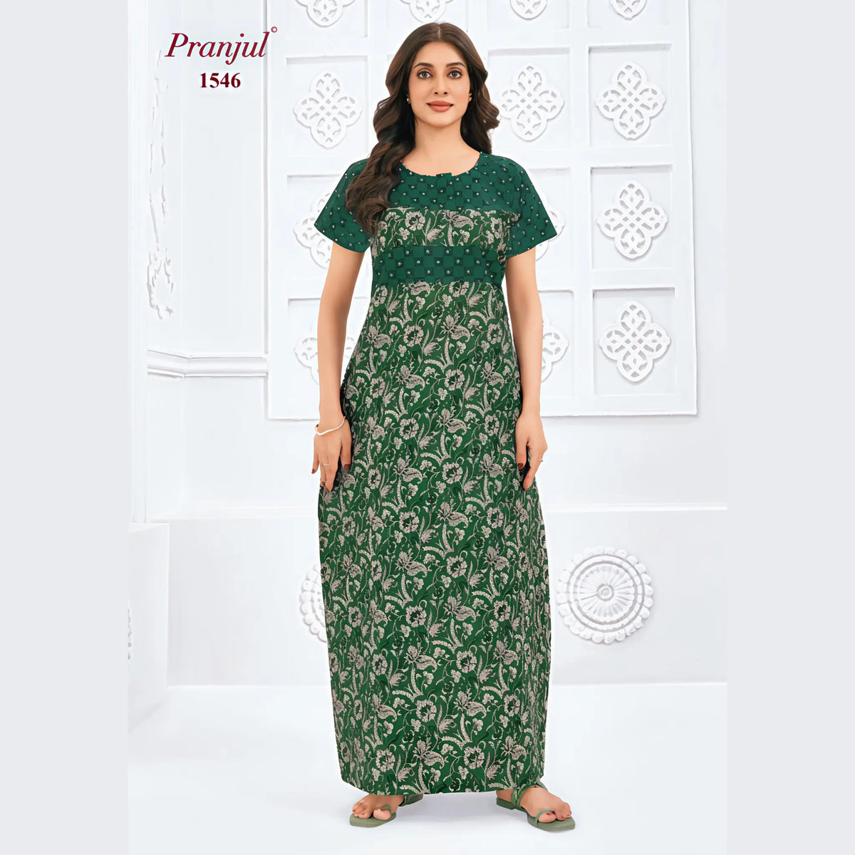 Pranjul Cotton Nighty 1546
