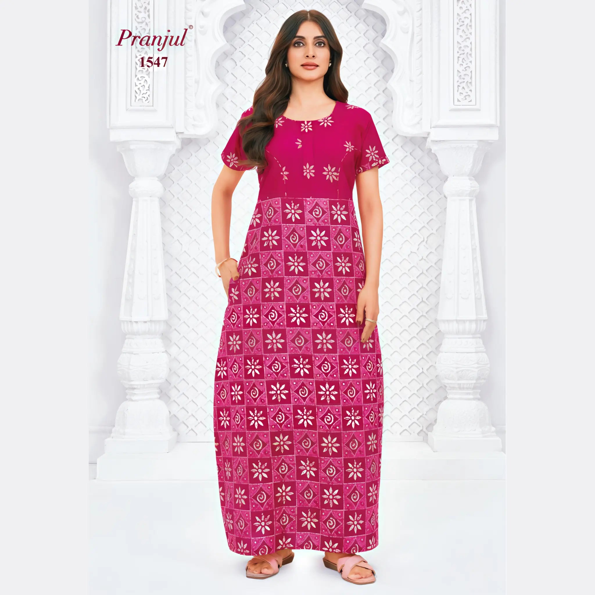 Pranjul Cotton Nighty 1547