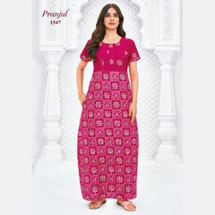 Pranjul Cotton Nighty 1547