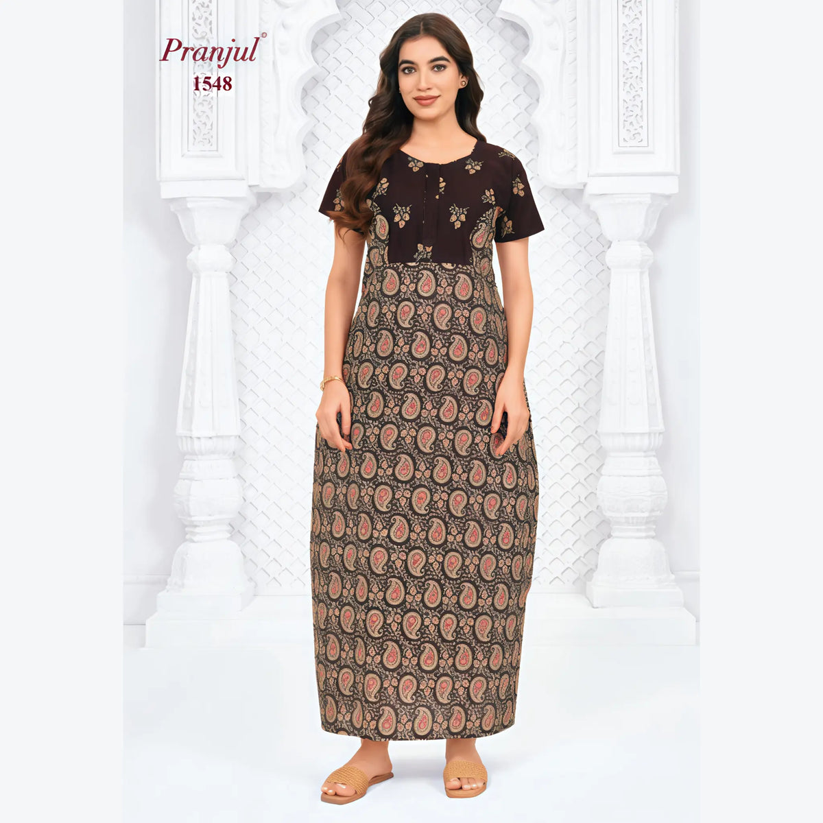 Pranjul Cotton Nighty 1548