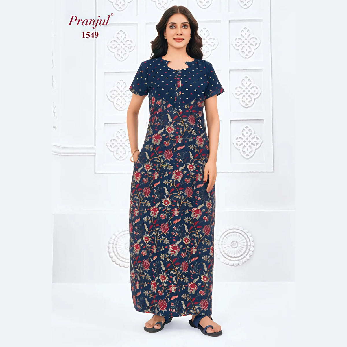 Pranjul Cotton Nighty 1549 Main image