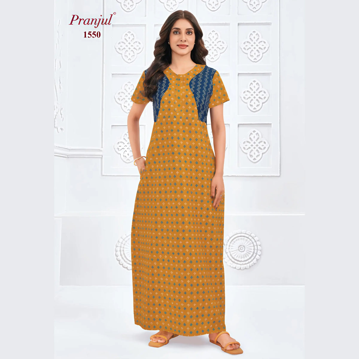 Pranjul Cotton Nighty 1550