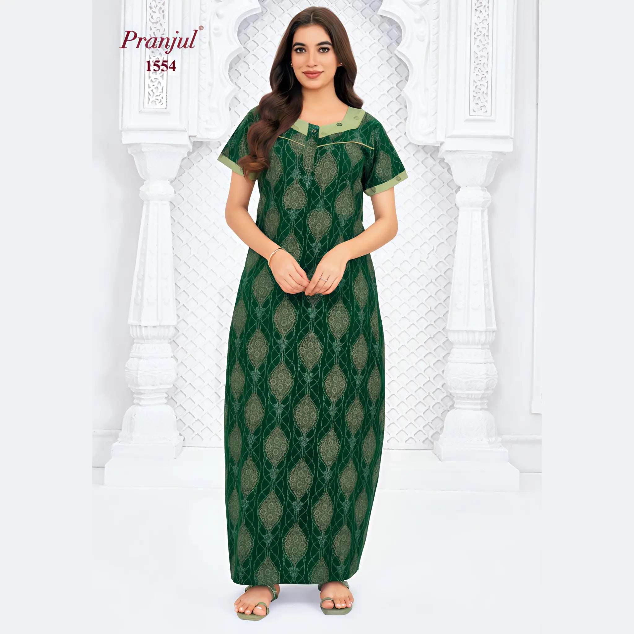 Pranjul Cotton Nighty 1554
