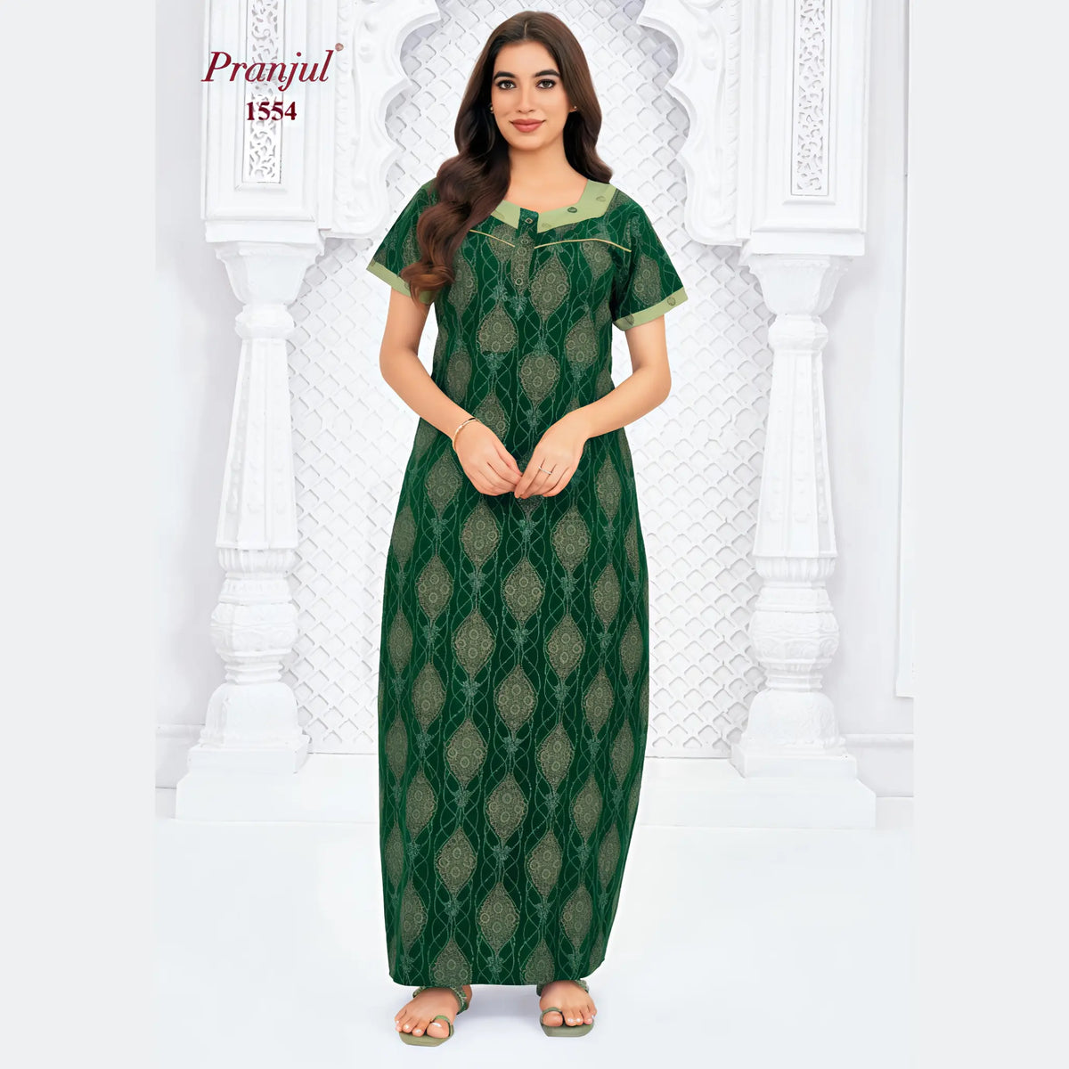 Pranjul Cotton Nighty 1554