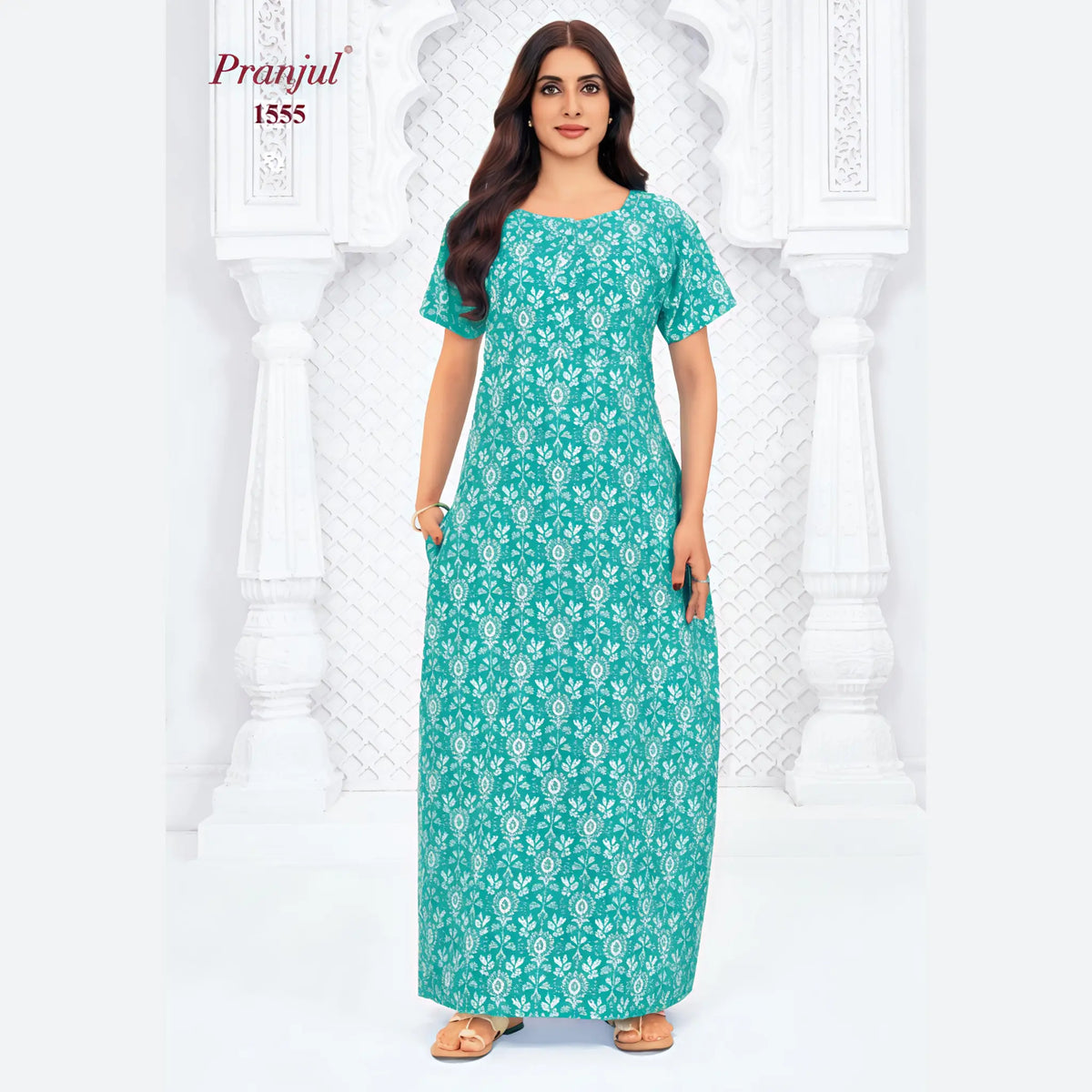 Pranjul Cotton Nighty 1555